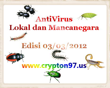 Beberapa antivirus terbaru buatan lokal dan mancanegara edisi Maret 2012