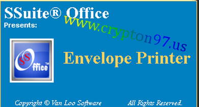 SSuite Office - Envelope Printer splash screen opening
