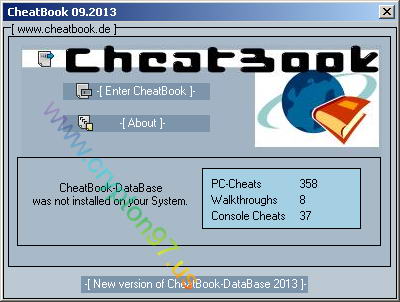 CheatBook September 2013 - Software berisikan informasi cara menamatkan games secara cepat edisi 09/20013