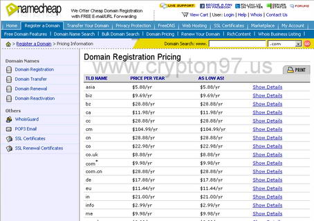 Promo domain murah TLD .ASIA dan .CA waktu terbatas dari NAMECHEAP